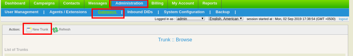 admin gateway